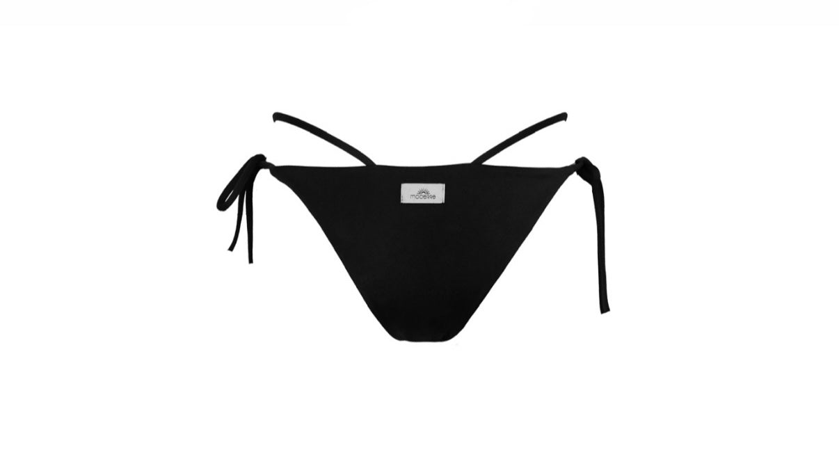 DEEP SHINE BLACK TIE SIDE BOTTOM