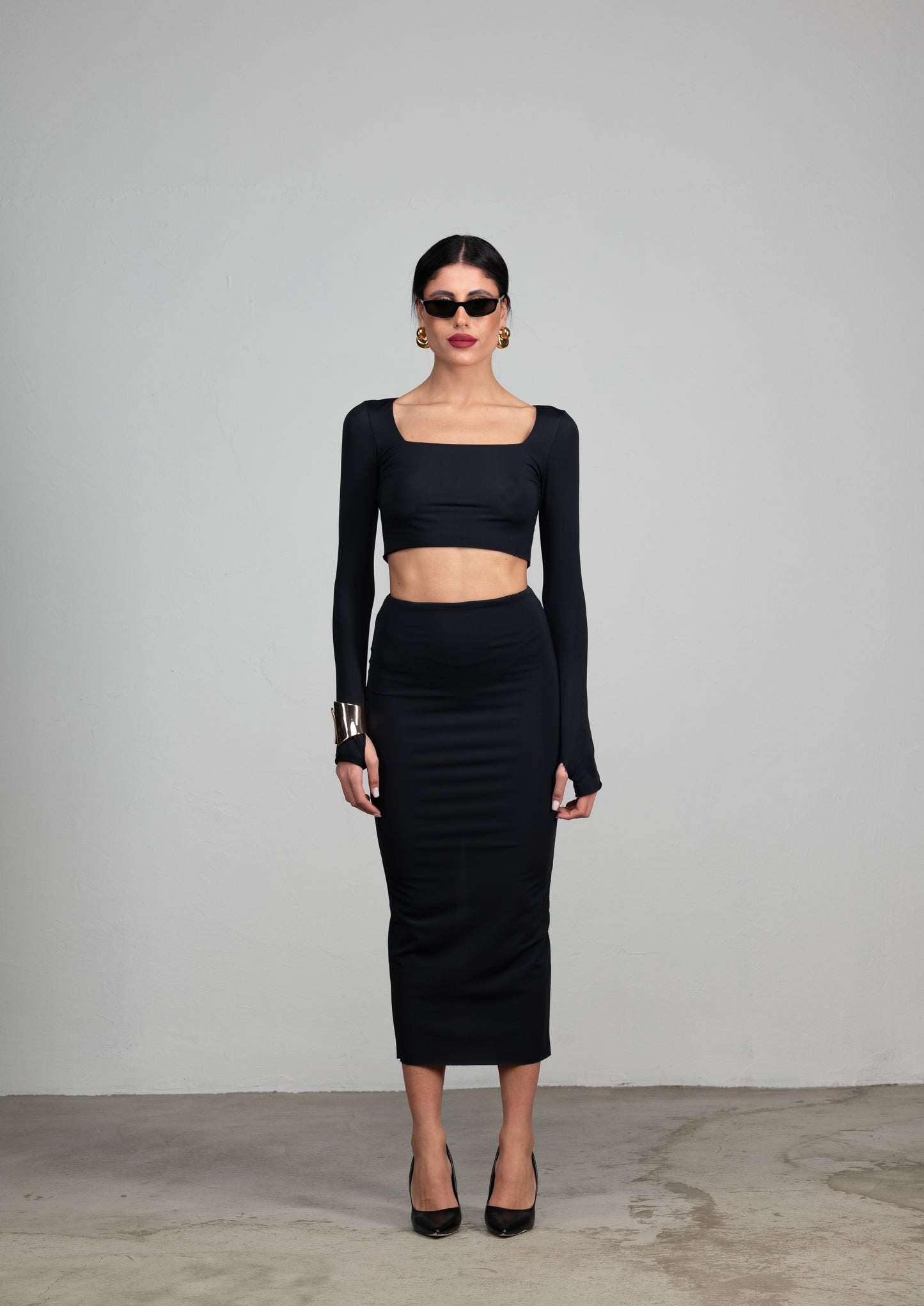 DAILY MOON BLACK CO-ORD SET