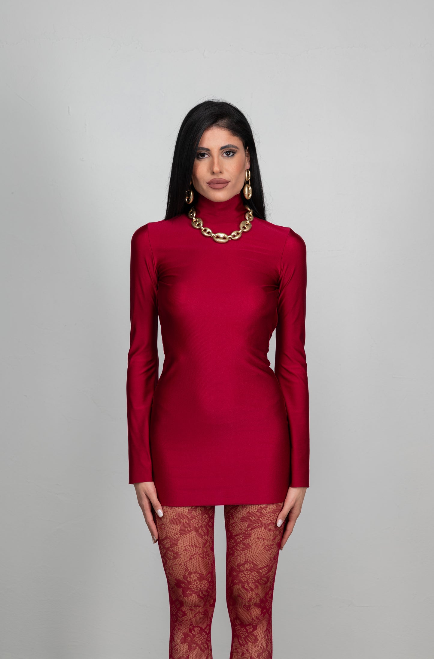 MIDNIGHT SANGRIA MINI DRESS