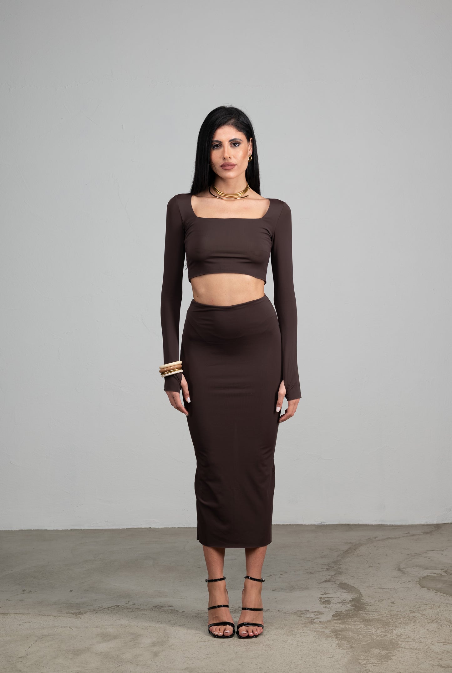 DAILY MOON CHOCOLATE CO-ORD SET