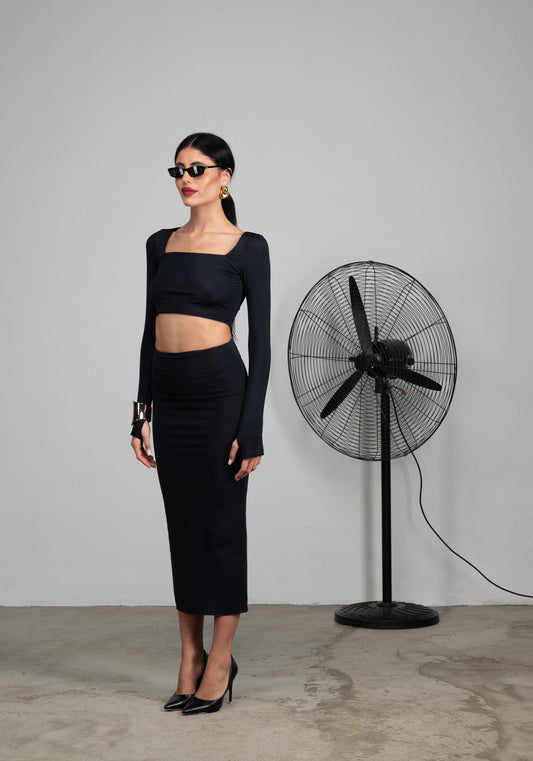 DAILY MOON BLACK CO-ORD SET